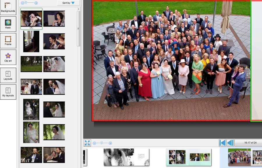 Wedding album ideas group photo