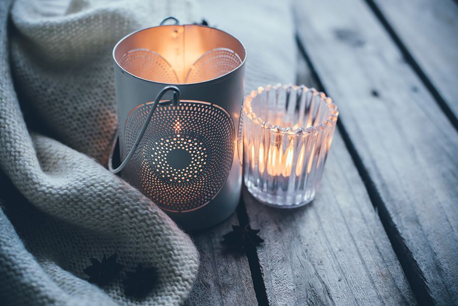 hygge interiors tips candles