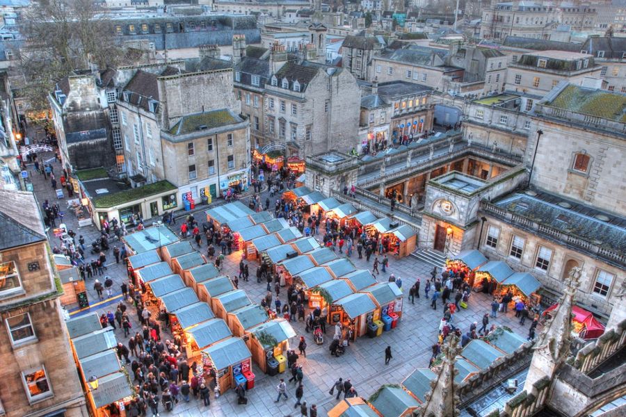 European christmas market bath