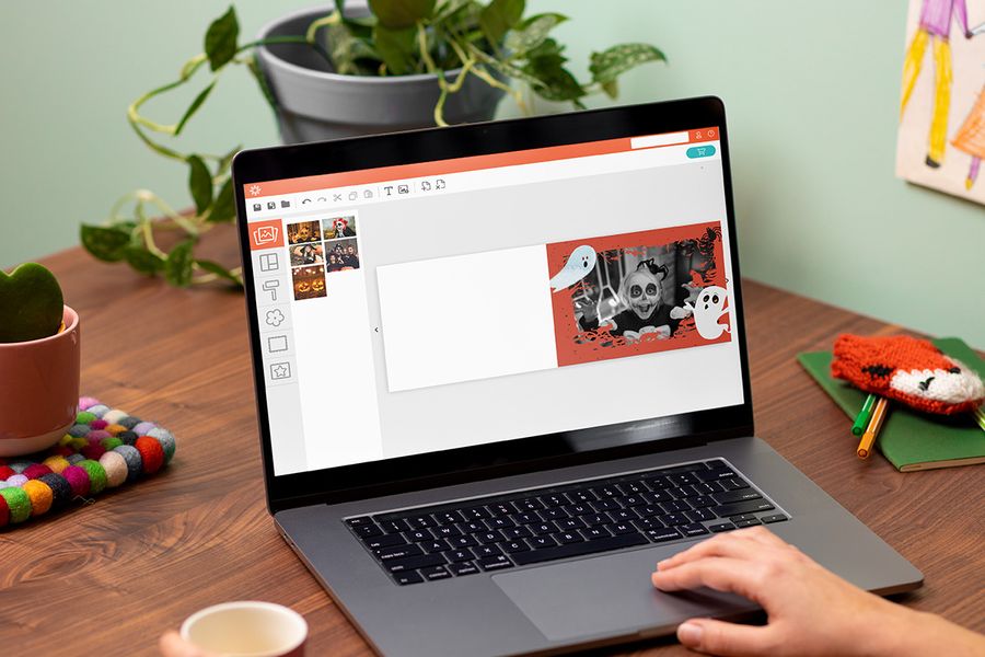 party invitations on a laptop screen