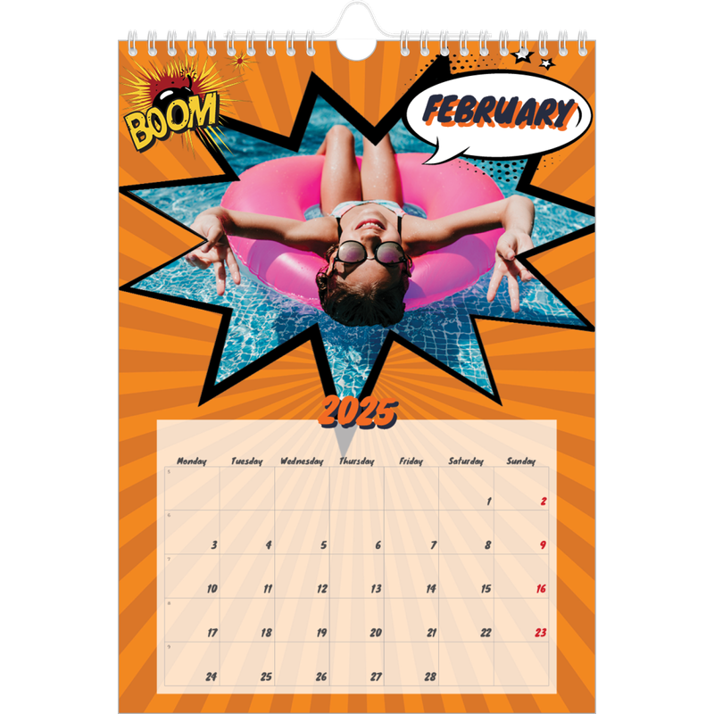 Comic book Calendar A4