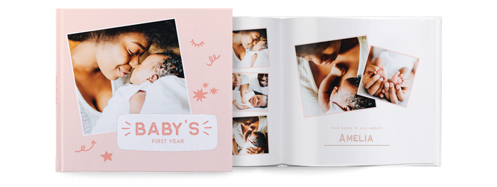 Create baby's first photo album with bonusprint