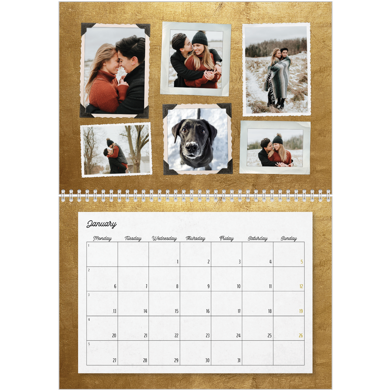 Picture collection Calendar A4double