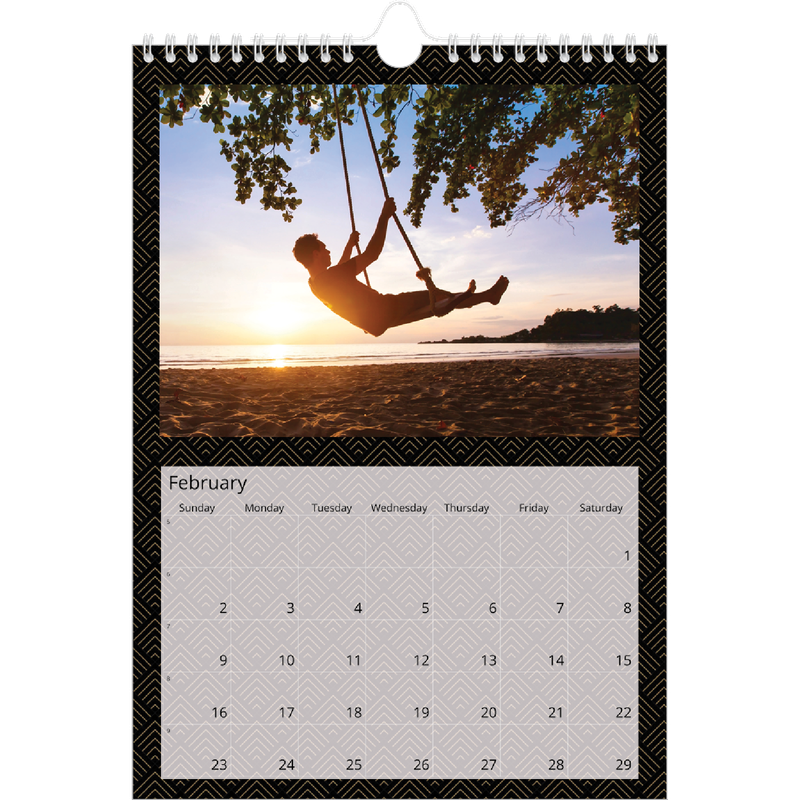 Geometric Calendar A4