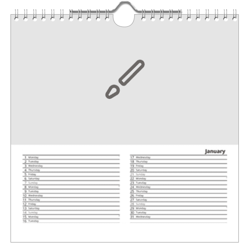 Design your own product Calendar square