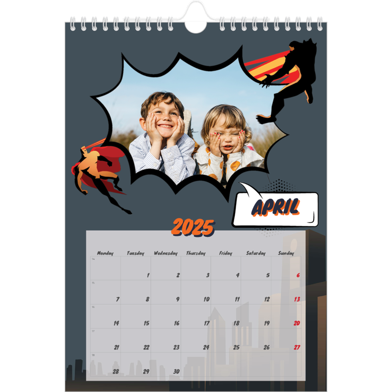 Comic book Calendar A4