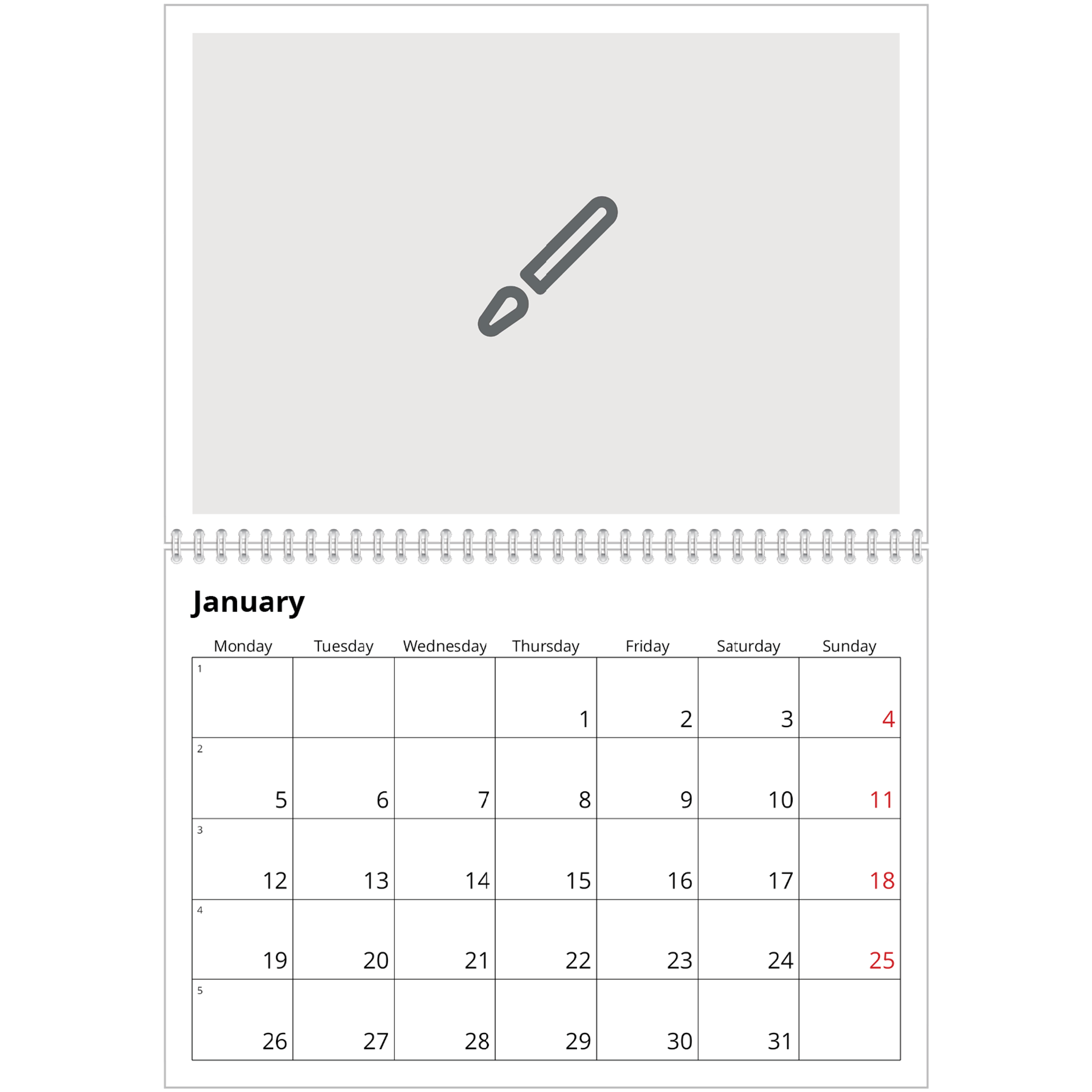 A4 Wall Calendar 2024 » Personalised A4 Wall Calendar