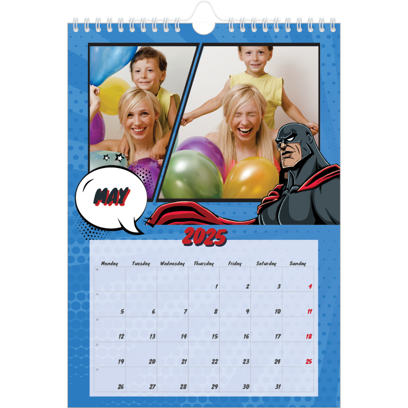 Comic book Calendar A4
