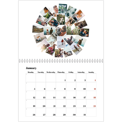 Collage shapes | Calendar A4-double