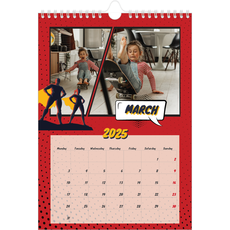 Comic book Calendar A4